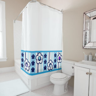 Winter Flowers Shower Curtain