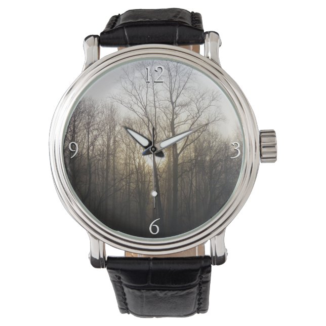 Winter Fog Sunrise Nature Photography Watch (Front)