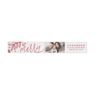 WINTER FOLIAGE PHOTO return address wrap labels