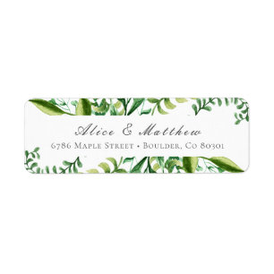 Winter Foliage Return Address Label