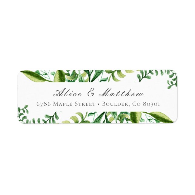 Winter Foliage Return Address Label (Front)