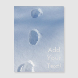 Winter Footprints in the Snow