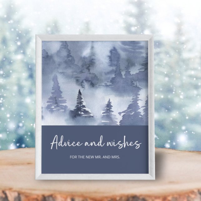 Winter Forest advice and wishes for Newlyweds Poster (Creator Uploaded)