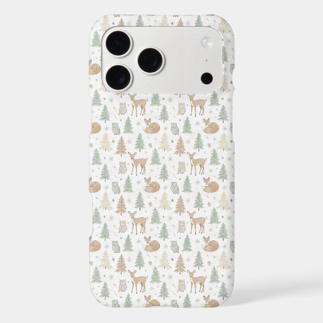 Winter Forest Animals Seamless Pattern (Back)