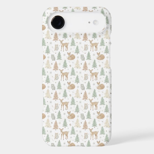 Winter Forest Animals Seamless Pattern (Back)