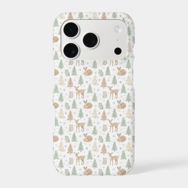 Winter Forest Animals Seamless Pattern (Back)