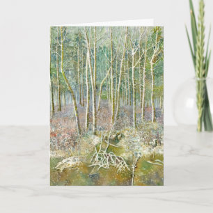 winter forest card