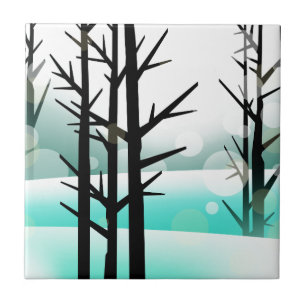 Winter Forest Ceramic Tile