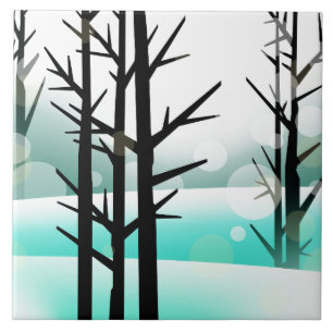 Winter Forest Ceramic Tile