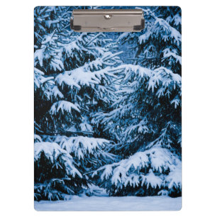 Winter Forest Christmas Tree Clipboard