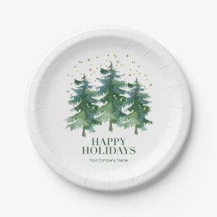 Winter Forest Company Paper Plate