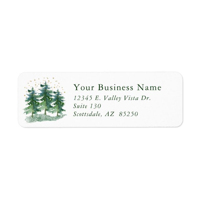 Winter Forest Company Return Address Label (Front)