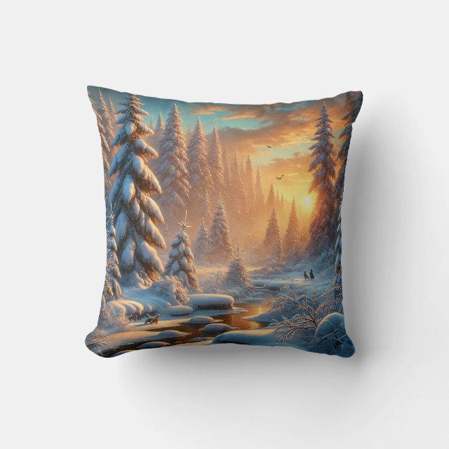 Winter Forest Cushion (Front)