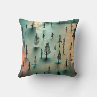 Winter forest cushion