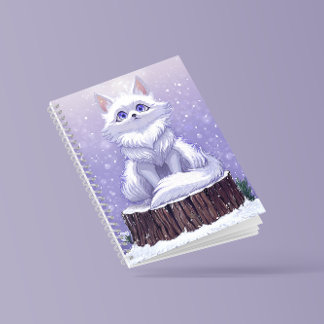 Winter forest : cute whimsical Fox wildlife Notebook