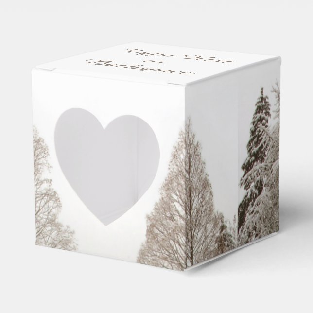Winter Forest Gift Box Personalised Holiday Boxes (Front Side)