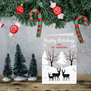 Winter Forest Holiday Card