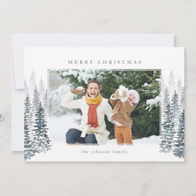 Winter Forest Holiday Card (Front)