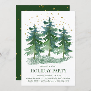 Winter Forest Holiday Party  Invitation