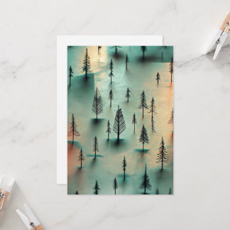 Winter forest invitation