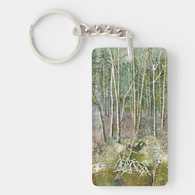winter forest key ring (Front)