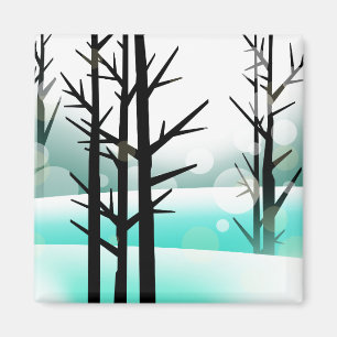 Winter Forest Magnet