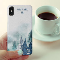 Winter Forest Moody Watercolor Personalised
