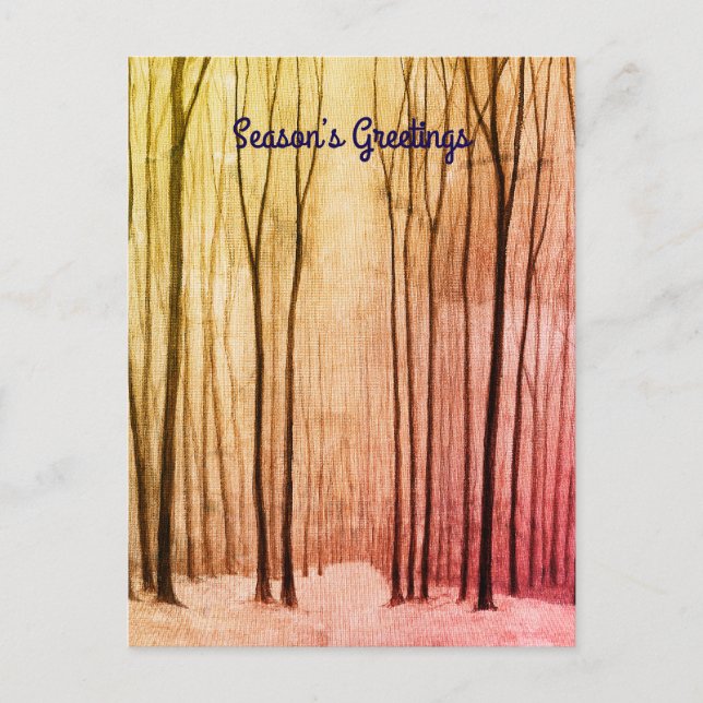 Winter Forest  Postcard (Front)