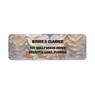 Winter Forest Return Address Label