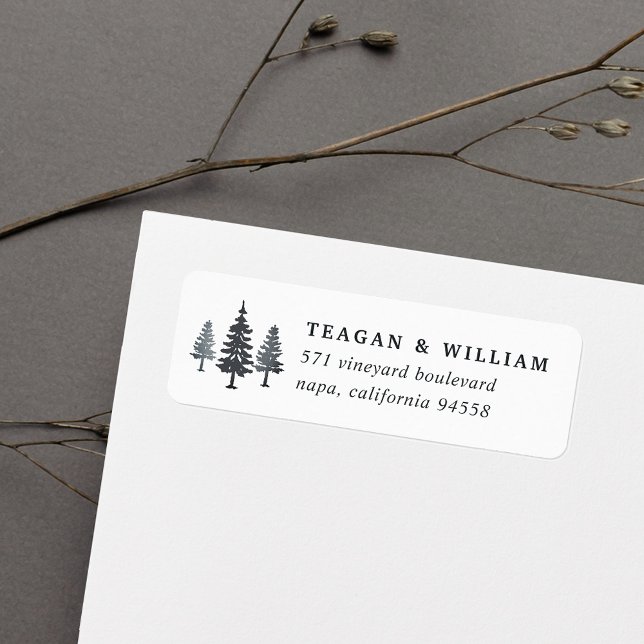Winter Forest Return Address Label (Creator Uploaded)