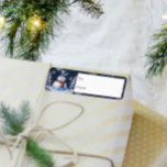 Winter Forest Snowman Christmas Gift To and From Return Address Label<br><div class="desc">Add a whimsical touch to your wrapped gifts this holiday season with Winter Forest Snowman Christmas Gift To and From Labels. Gift label design features a cute snowman in a charming top hat and scarf standing in a winter forest scene with falling snow. Additional gift and holiday items available with...</div>