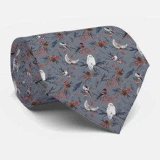 winter forest tie