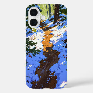 Winter Forest Trail iPhone 16 Case