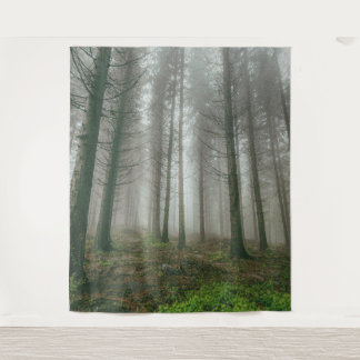 Winter forest trees #11 tapestry