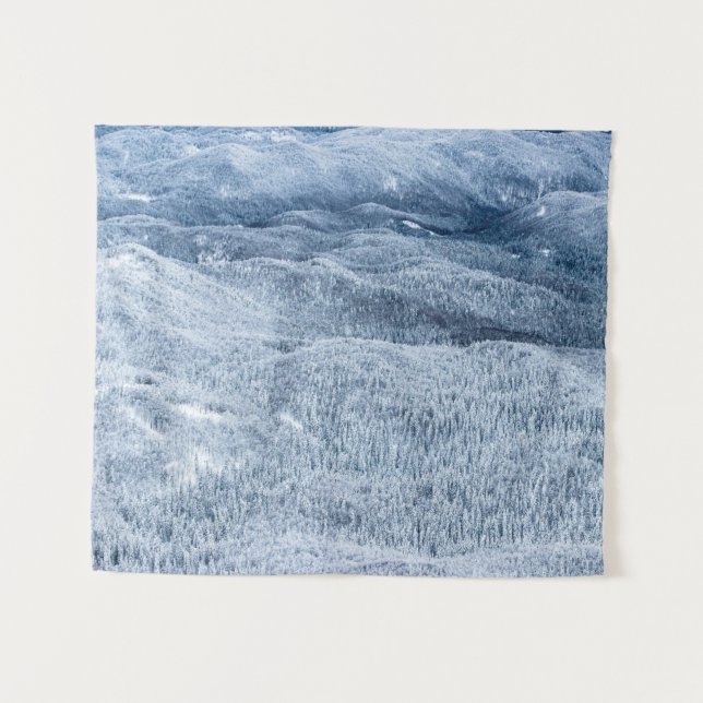 Winter forest under deep snow tapestry (Front (Horizontal))