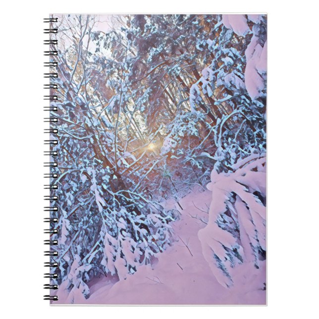 Winter forest view notebook (Front)