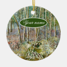 winter forest  Watercolor painting