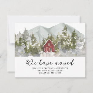 Winter Forest We Have Moved Change of Address Announcement