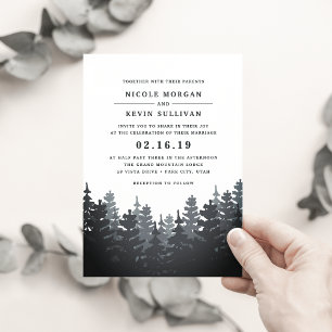Winter Forest Wedding Invitation