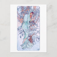 Winter (Four Seasons), Alphonse Mucha