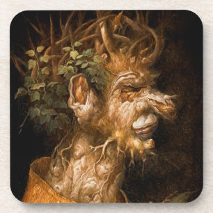 Winter Four Seasons Giuseppe Arcimboldo Coaster