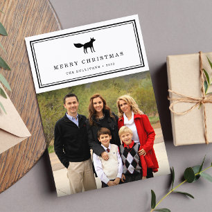 Winter Fox Holiday Photo Card