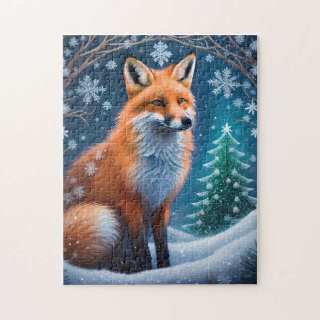Winter Fox Jigsaw Puzzle (Vertical)
