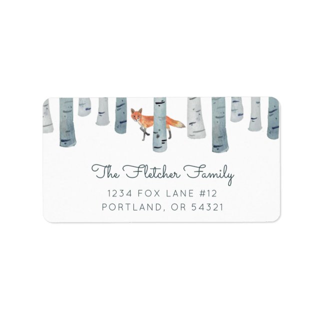 Winter Fox Label (Front)