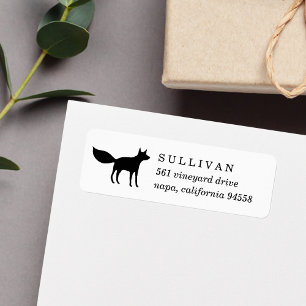 Winter Fox Return Address Label