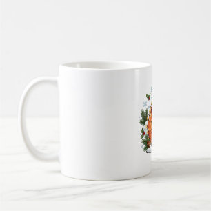 Winter Fox String Lights Christmas Art Coffee Mug