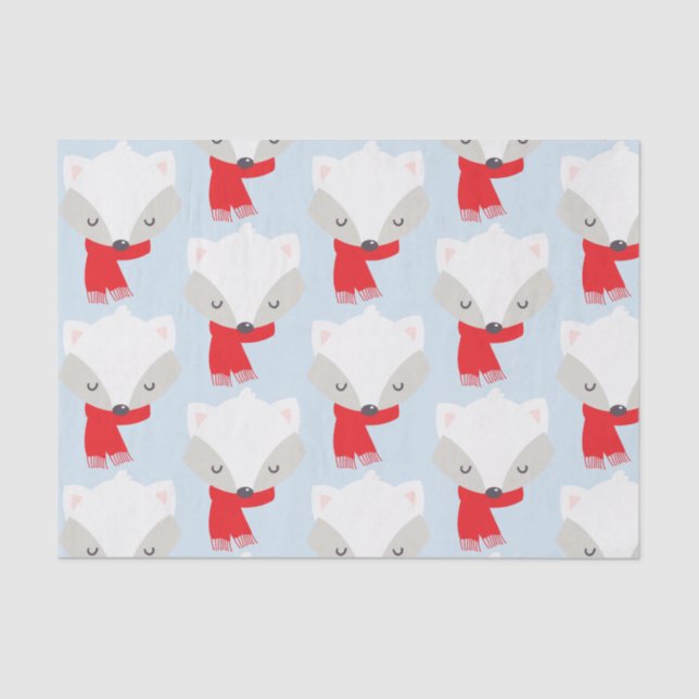 Winter Fox Tissue Paper (Front)