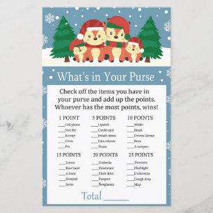 Winter fox What's in your purse game
