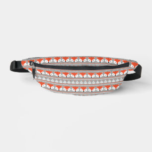 Winter Foxes fun animal pattern Bum Bags