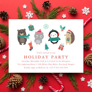 Winter Friends   Holiday Party Invitation